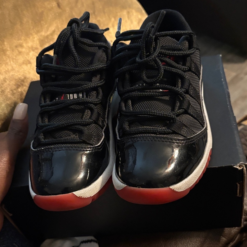 Kids Black and Red Athletic Sneakers
